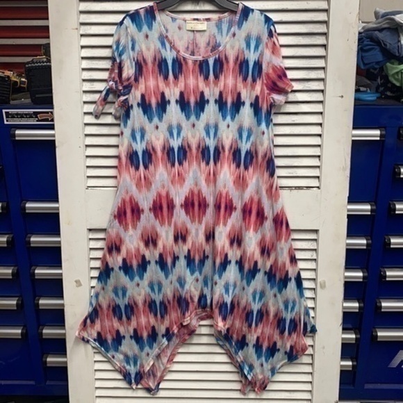 Aura Multicolor High Low Dress - Picture 1 of 2
